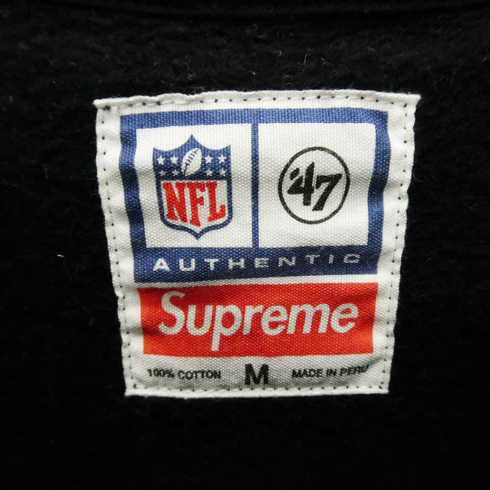 Supreme シュプリーム 19SS NFL Raiders Hooded Sweatshirt レイダース フーデッド スウェットシャツ パーカー フーディー ブラック系 M【中古】
