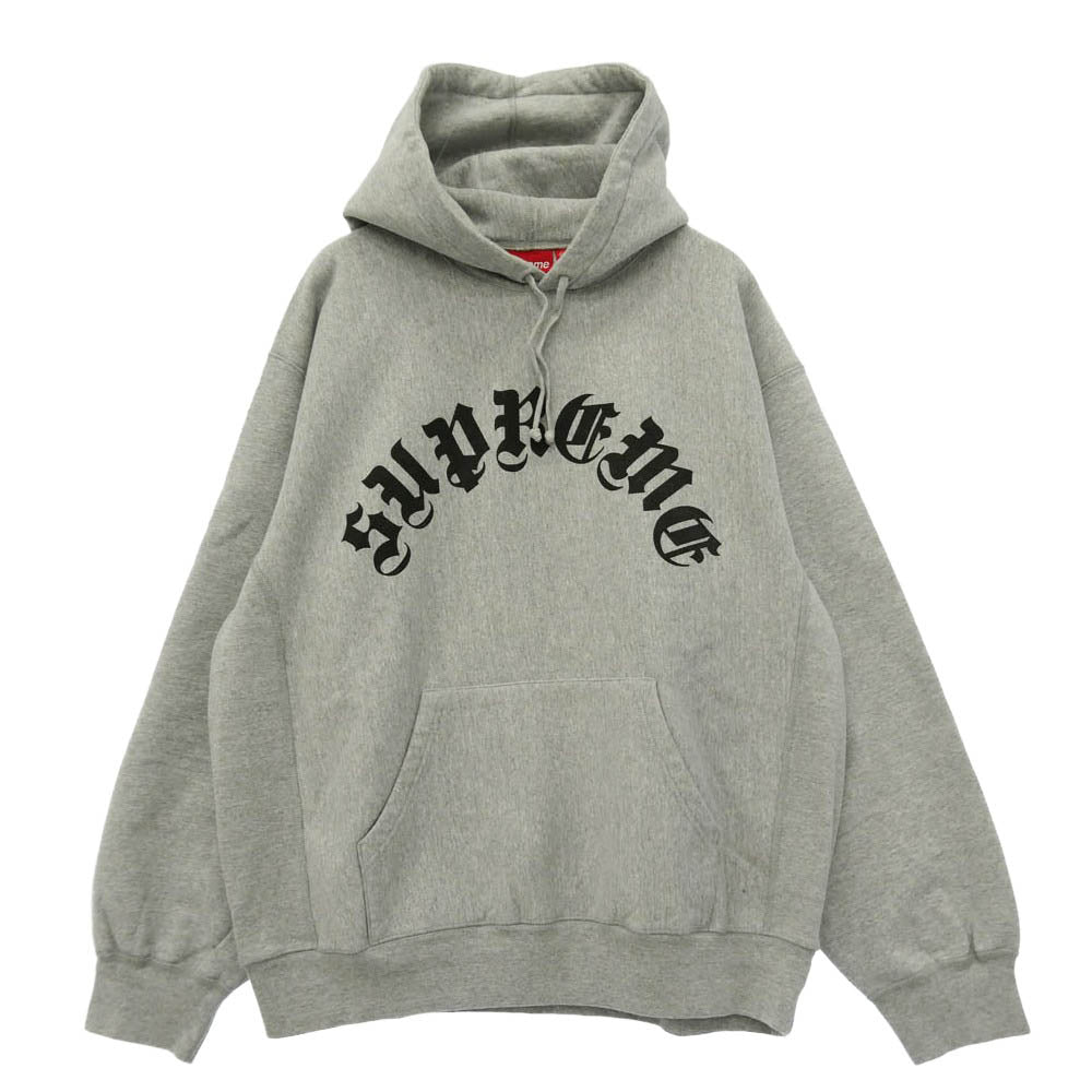 Supreme シュプリーム 24AW Printed Arc Hooded Sweatshirt プリンティド アーク フーディー スウェットシャツ パーカー グレー系 L【中古】
