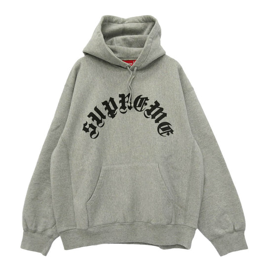 Supreme シュプリーム 24AW Printed Arc Hooded Sweatshirt プリンティド アーク フーディー スウェットシャツ パーカー グレー系 L【中古】