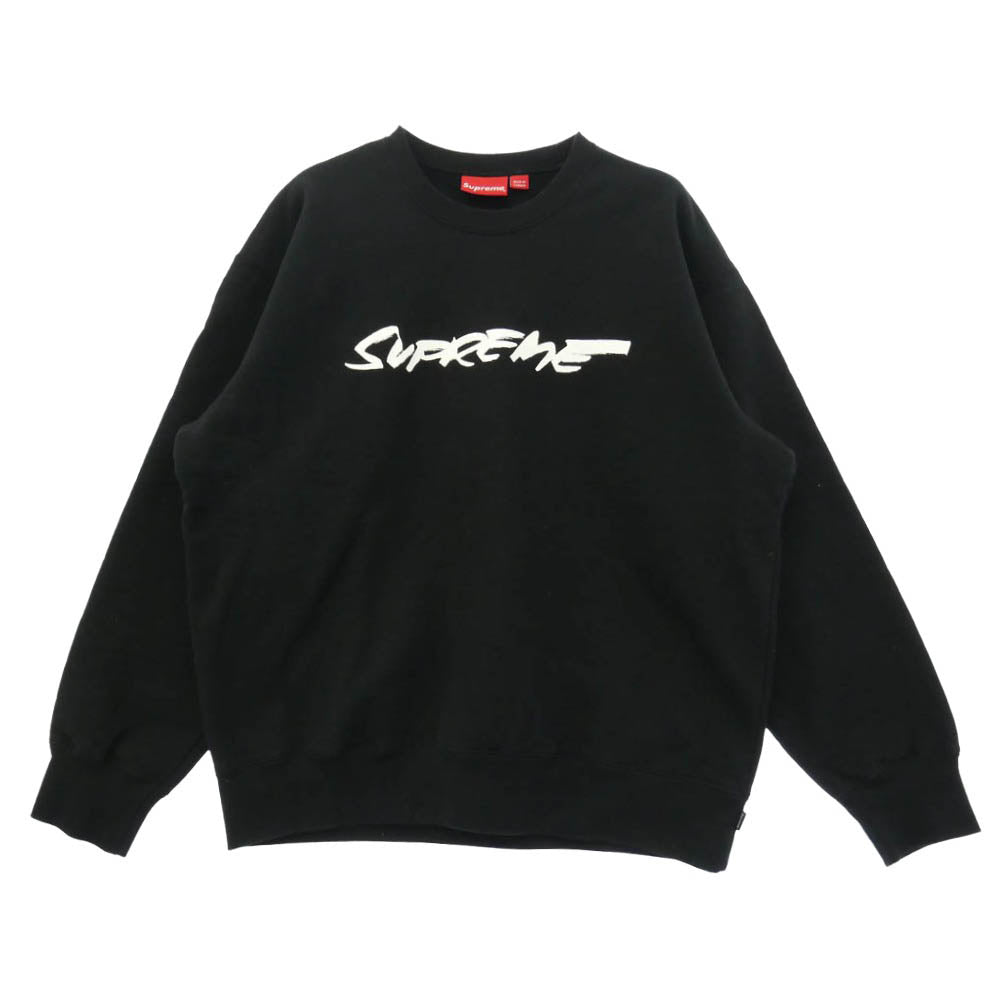 Supreme シュプリーム 19SS Futura Logo Crewneck フューチュラ ロゴ クルーネック スウェット トレーナー ブラック系 L【中古】