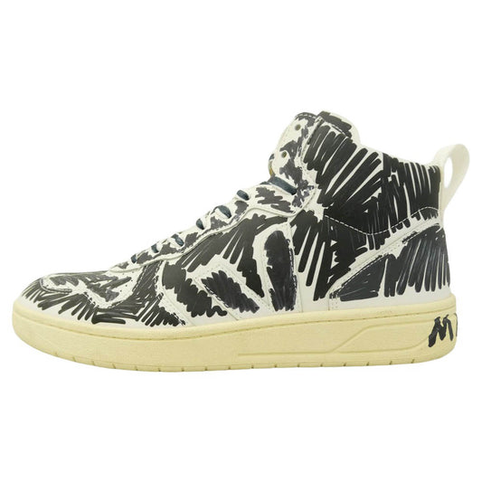 MARNI マルニ × VEJA ヴェジャ V-15 FULL BLACK ハイカット スニーカー ブラック系 ホワイト系 27.5cm【中古】