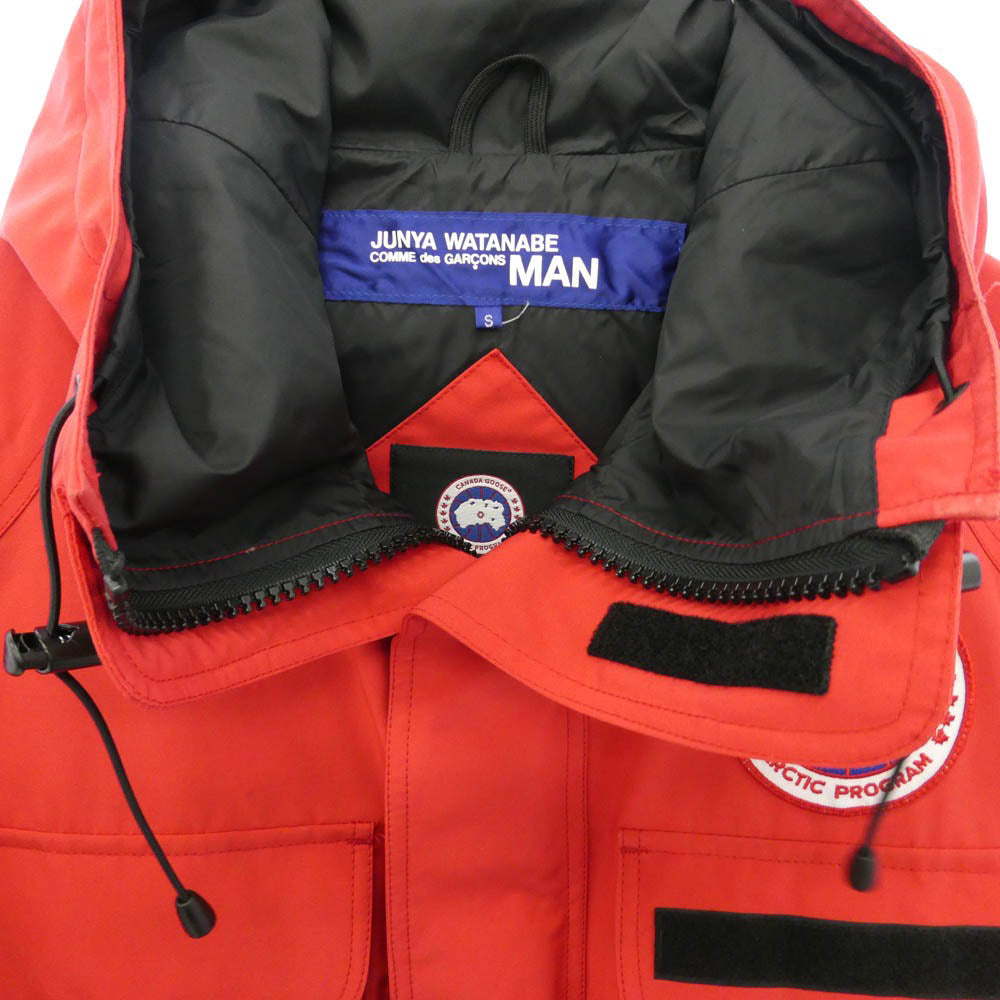 JUNYA WATANABE COMME des GARCONS MAN ジュンヤワタナベコムデギャルソンマン CANADA GOOSE カナダグース × CANADA GOOSE カナダグース 18AW WB-J402 AD2018 Harbour Jacket ハーバー ジャケット レッド系 S【中古】