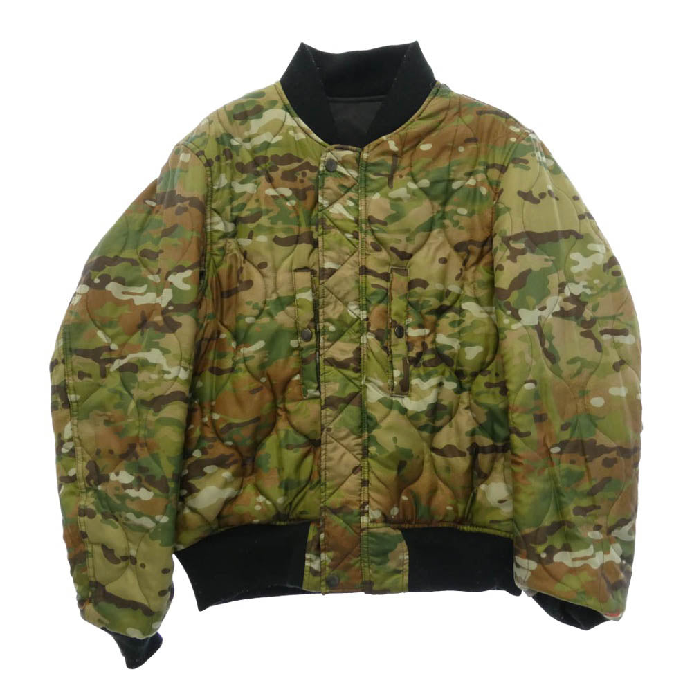 schott ショット 3142022 REVERSIBLE MA-1 リバーシブル カモ フライト ジャケット ブルゾン ブラック系 マルチカラー系 M【中古】