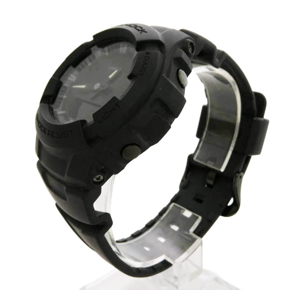 CASIO G-SHOCK カシオ ジーショック G-100BB-1AJF Matte Black Analog Digital Combination Watch マットオールブラック アナログ デジタル コンビモデル クォーツ 腕時計 ウォッチ ブラック系【中古】