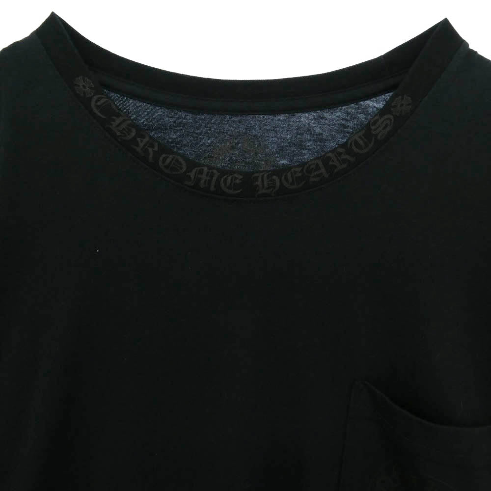 CHROME HEARTS クロムハーツ（原本無） 2212-304-0228 Back Horseshoe Gradient Sleeve L/S Tee バック ホースシュー グラデーション 袖プリント 長袖 Tシャツ ブラック系 XL【中古】
