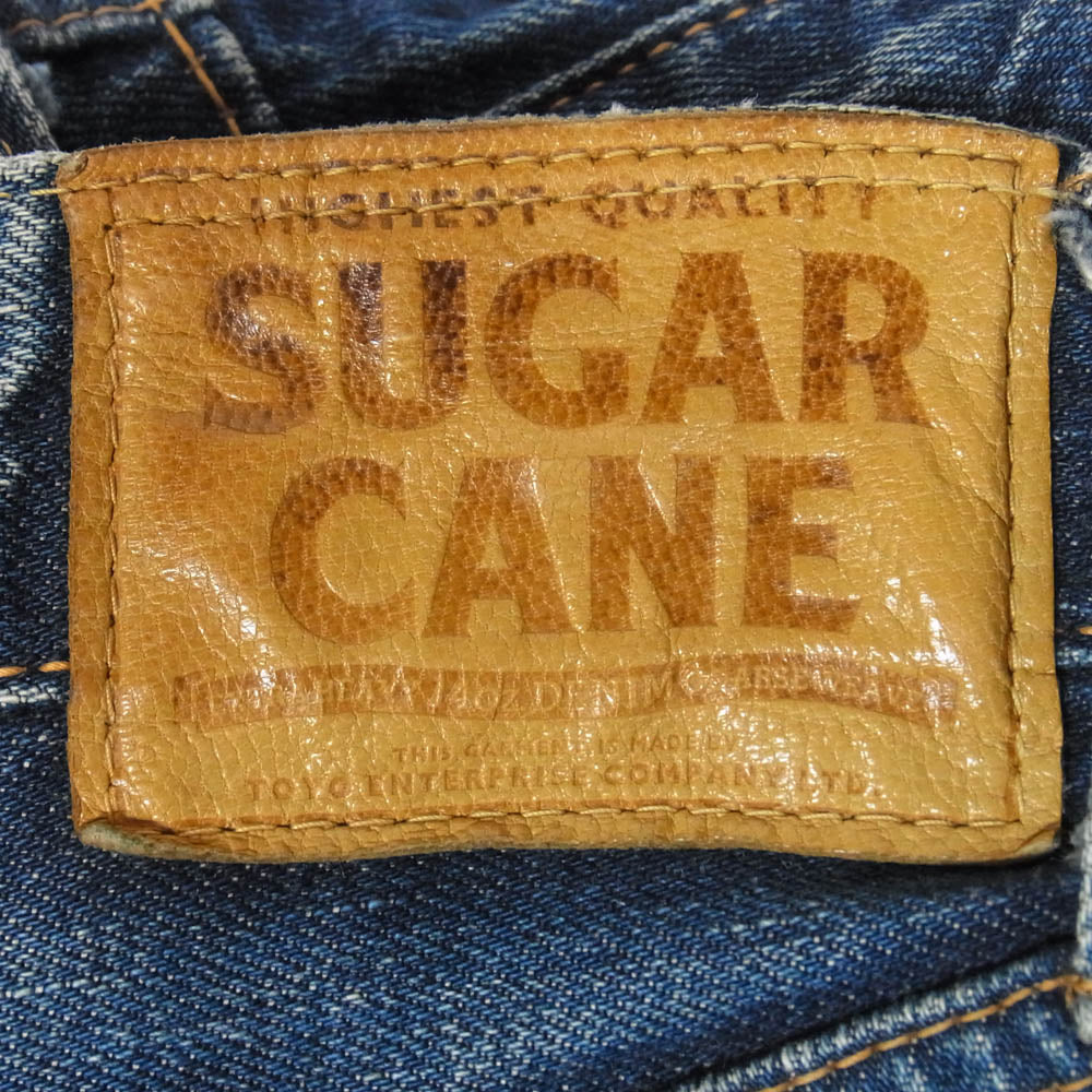 SUGAR CANE シュガーケーン 5POCKET DENIM PANTS セルビッチ ボタンフライ デニム パンツ インディゴブルー系 サイズ表記なし【中古】