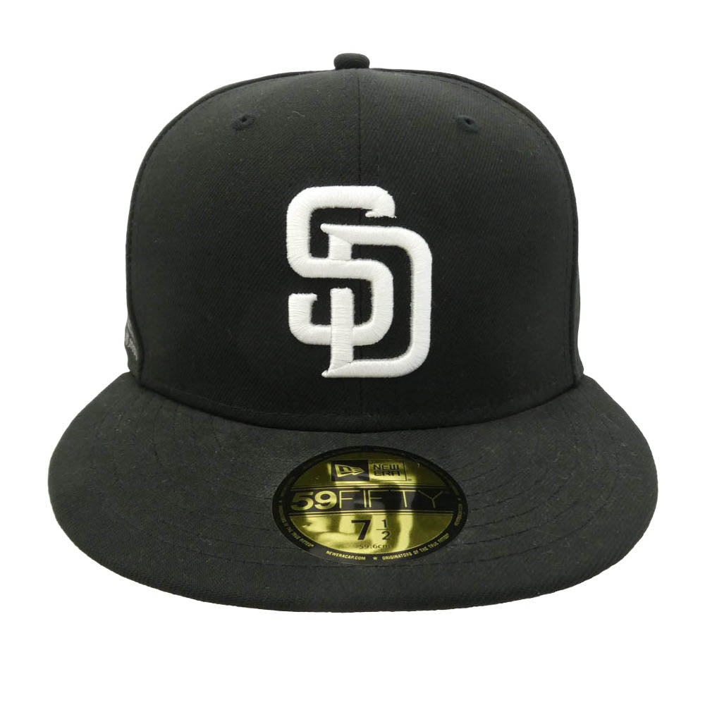 WIND AND SEA ウィンダンシー NEW ERA ニューエラ WDS-ERA-02 × NEW ERA × SAN DIEGO PADRES SDP Baseball Cap ニューエラ サンディエゴ パドレス ベースボール キャップ ブラック系 59.6cm【中古】