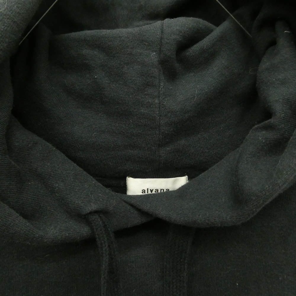 ALVANA アルヴァナ Brake Sweat Parka ブレーク スウェット パーカー フーディ ブラック系 3【中古】