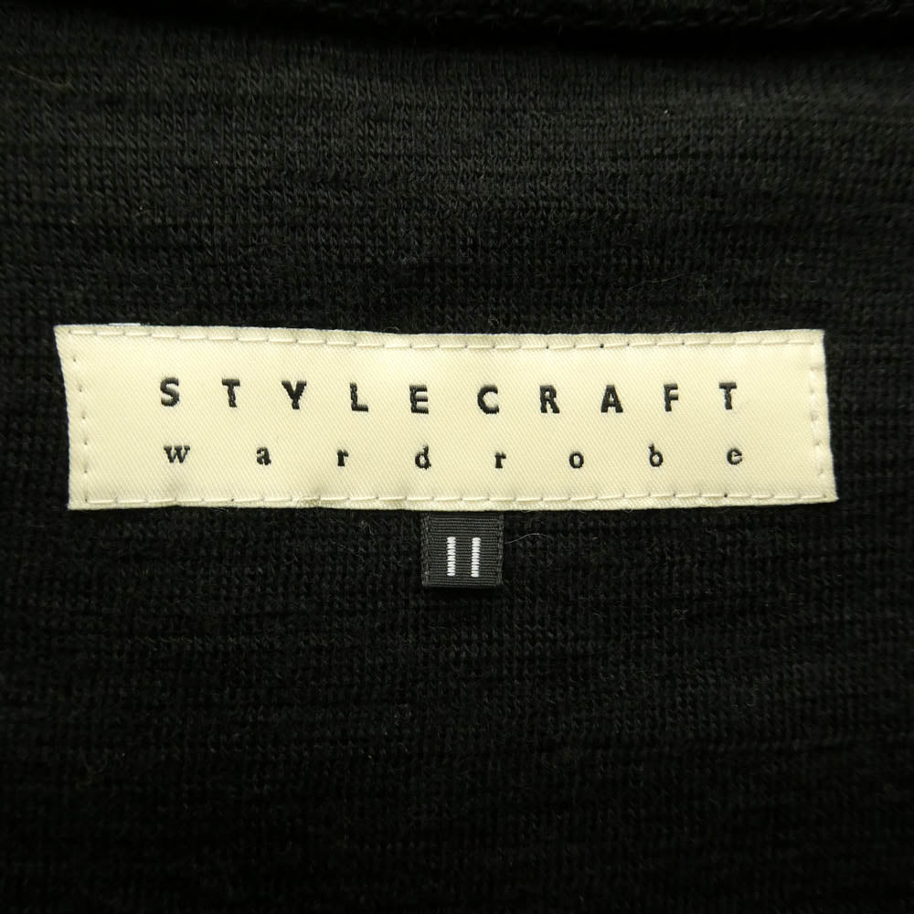stylecraft wardrobe スタイルクラフトワードローブ WOOL T SWEATER メリノ ウール セーター 長袖 ニット ブラック系 2【中古】