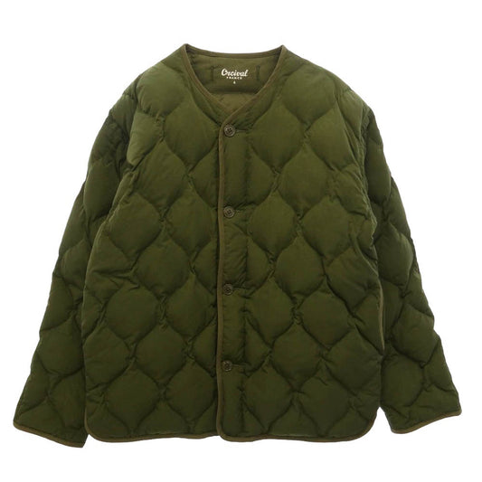 ORCIVAL オーシバル 20AW RC-0889 Limonta nylon quilted down jacket リモンタ ナイロン キルテッド ダウン ジャケット カーキ系 4【中古】