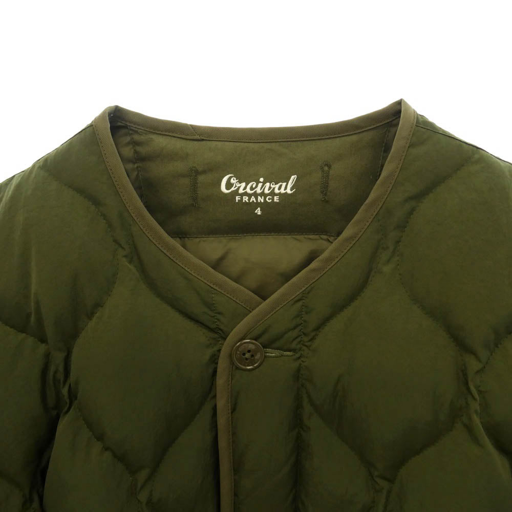 ORCIVAL オーシバル 20AW RC-0889 Limonta nylon quilted down jacket リモンタ ナイロン キルテッド ダウン ジャケット カーキ系 4【中古】