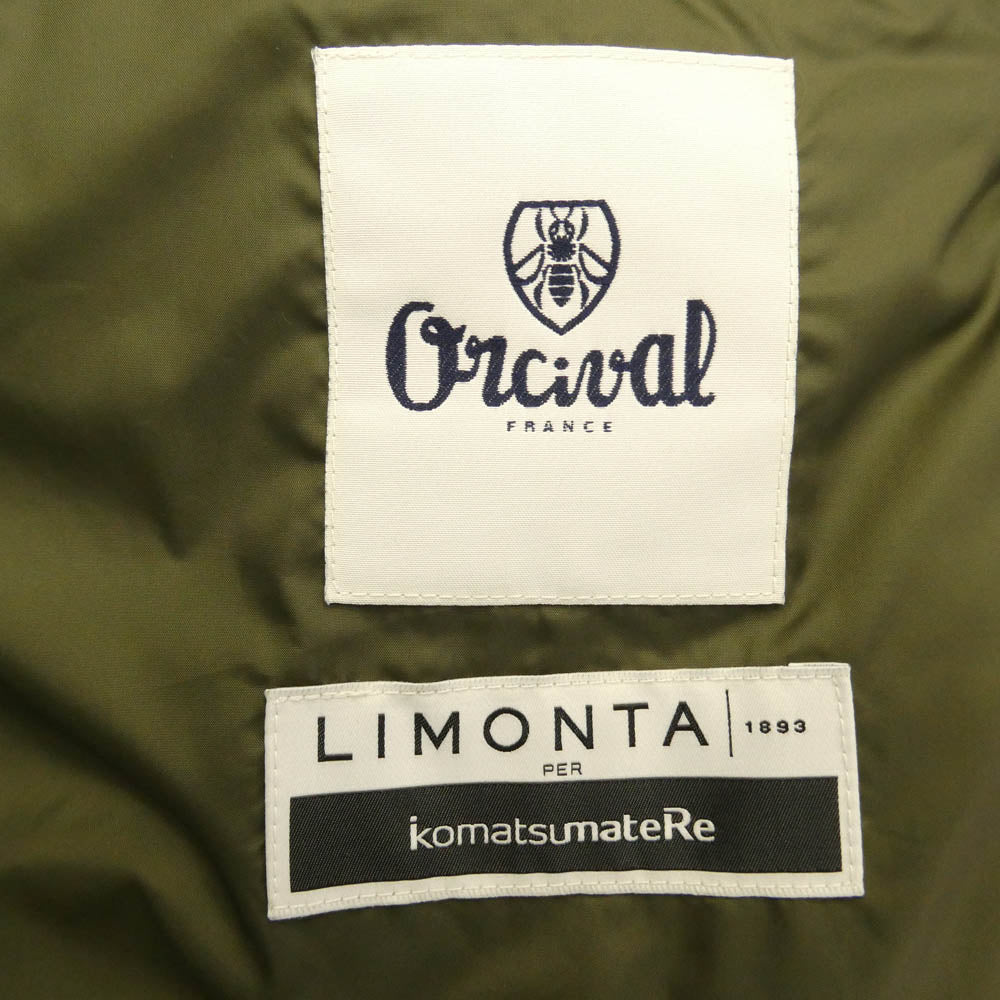 ORCIVAL オーシバル 20AW RC-0889 Limonta nylon quilted down jacket リモンタ ナイロン キルテッド ダウン ジャケット カーキ系 4【中古】