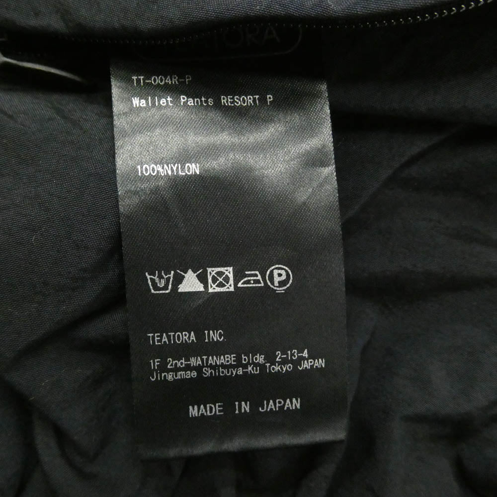 TEATORA テアトラ TT-004R-P PACKABLE WALLET PANTS RESORT パッカブル ウォレット パンツ リゾート ダークネイビー系 3【中古】