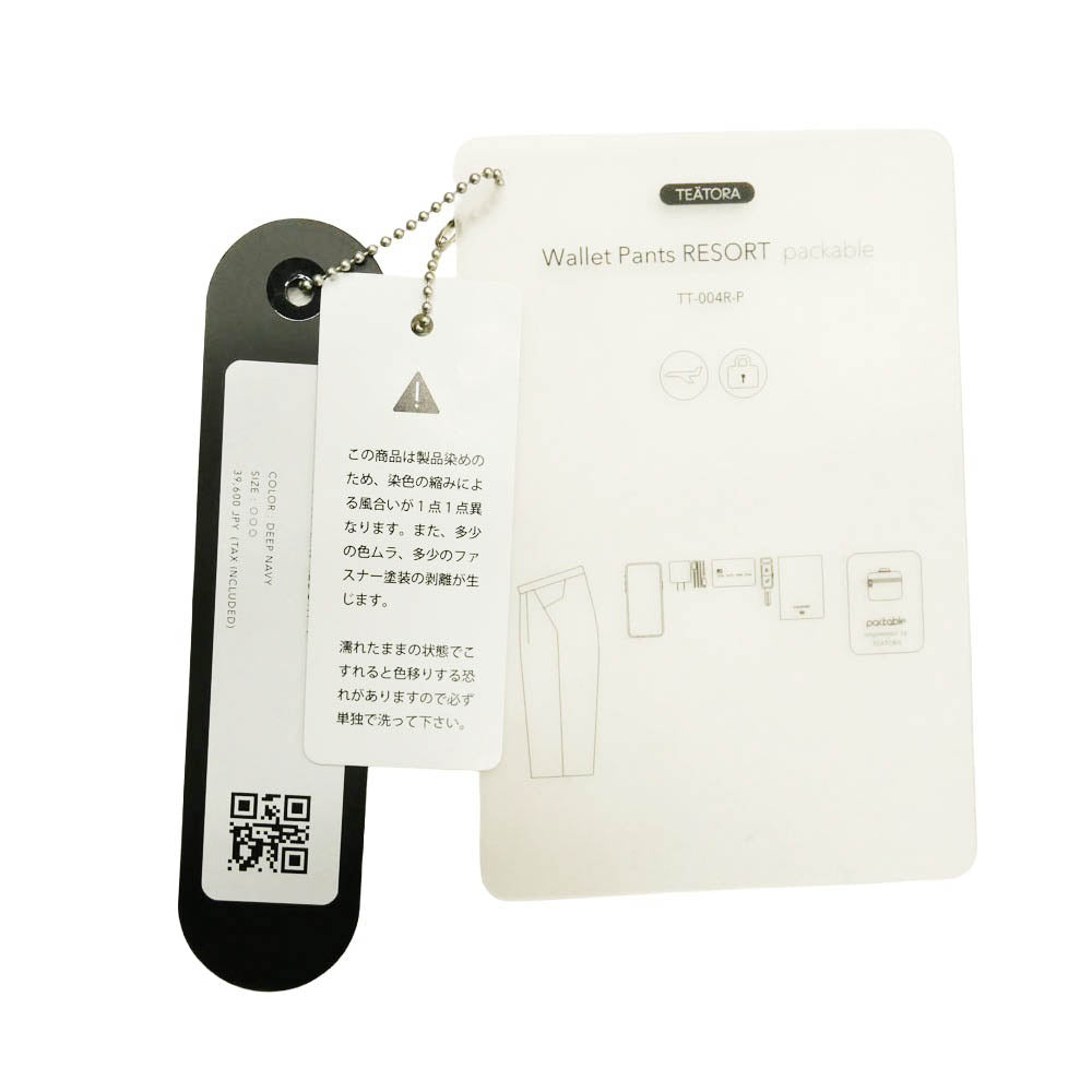 TEATORA テアトラ TT-004R-P PACKABLE WALLET PANTS RESORT パッカブル ウォレット パンツ リゾート ダークネイビー系 3【中古】