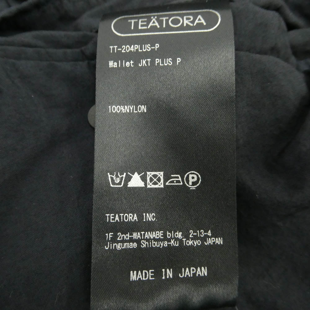 TEATORA テアトラ TT-204PLUS-P PACKABLE WALLET JKT PLUS パッカブル ウォレットジャケット プラス ネイビー系 3【中古】