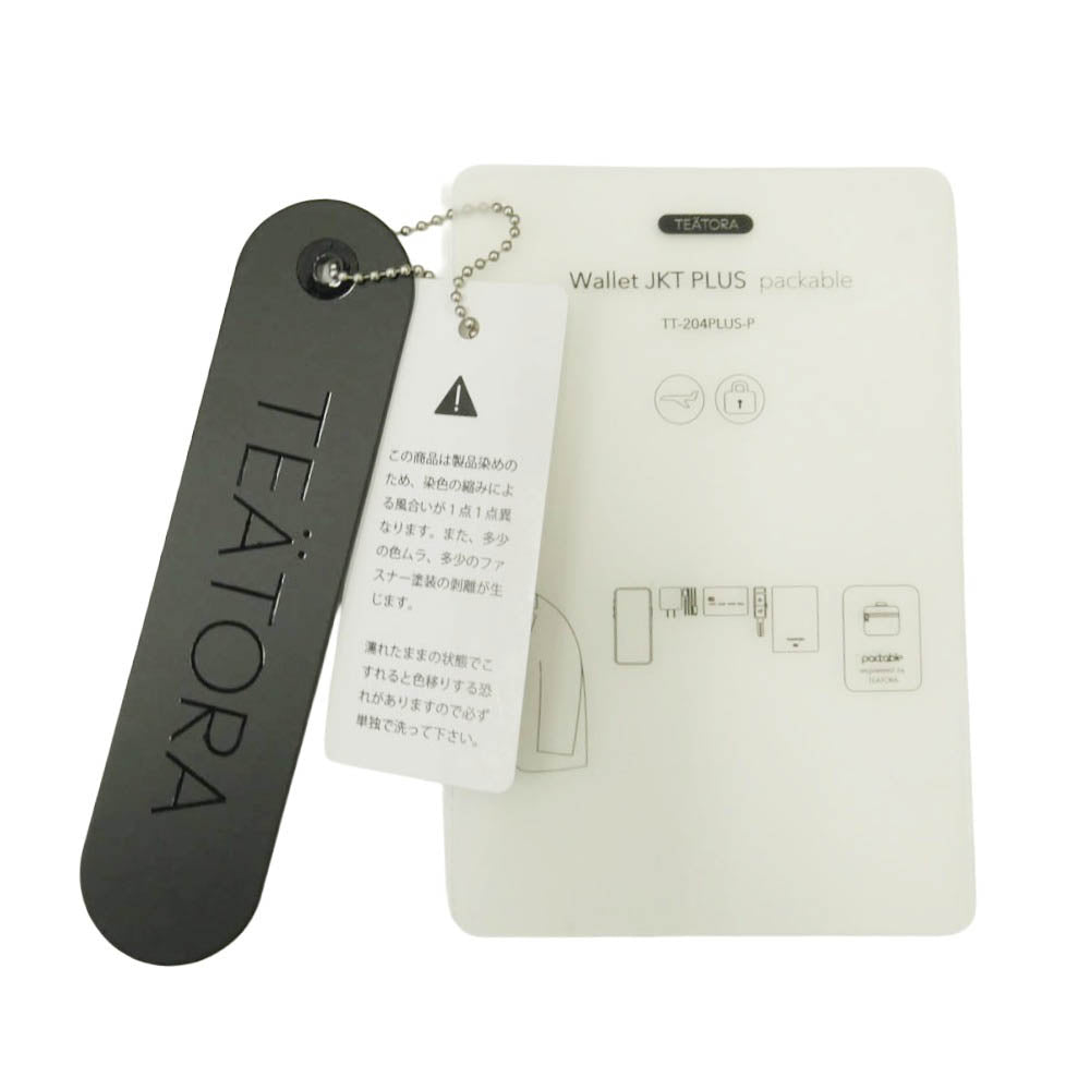 TEATORA テアトラ TT-204PLUS-P PACKABLE WALLET JKT PLUS パッカブル ウォレットジャケット プラス ネイビー系 3【中古】