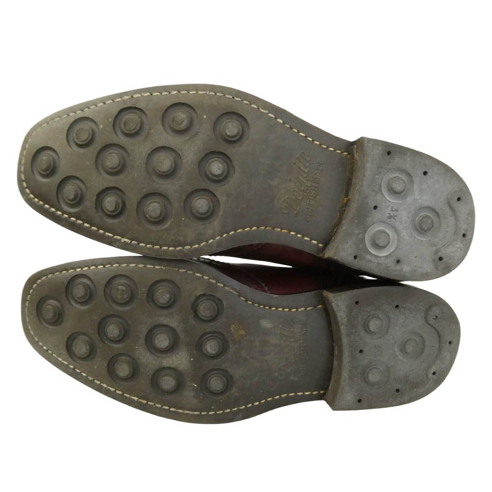 Tricker's トリッカーズ Paul Smith ポール・スミス M7223 Paul Smith 別注 ポールスミス ウィングチップ サイドゴア レザー ブーツ ワインレッド系 ダークブラウン系 7.5【中古】