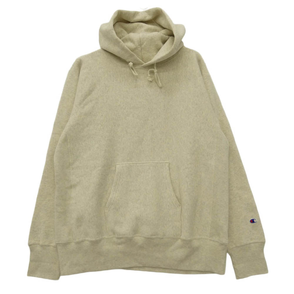 Champion チャンピオン C3-W102 REVERSE WEAVER リバース ウィーブ プルオーバー スウェット パーカー オフホワイト系 XXL【中古】