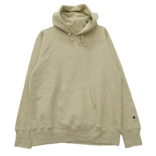 Champion チャンピオン C3-W102 REVERSE WEAVER リバース ウィーブ プルオーバー スウェット パーカー オフホワイト系 XXL【中古】