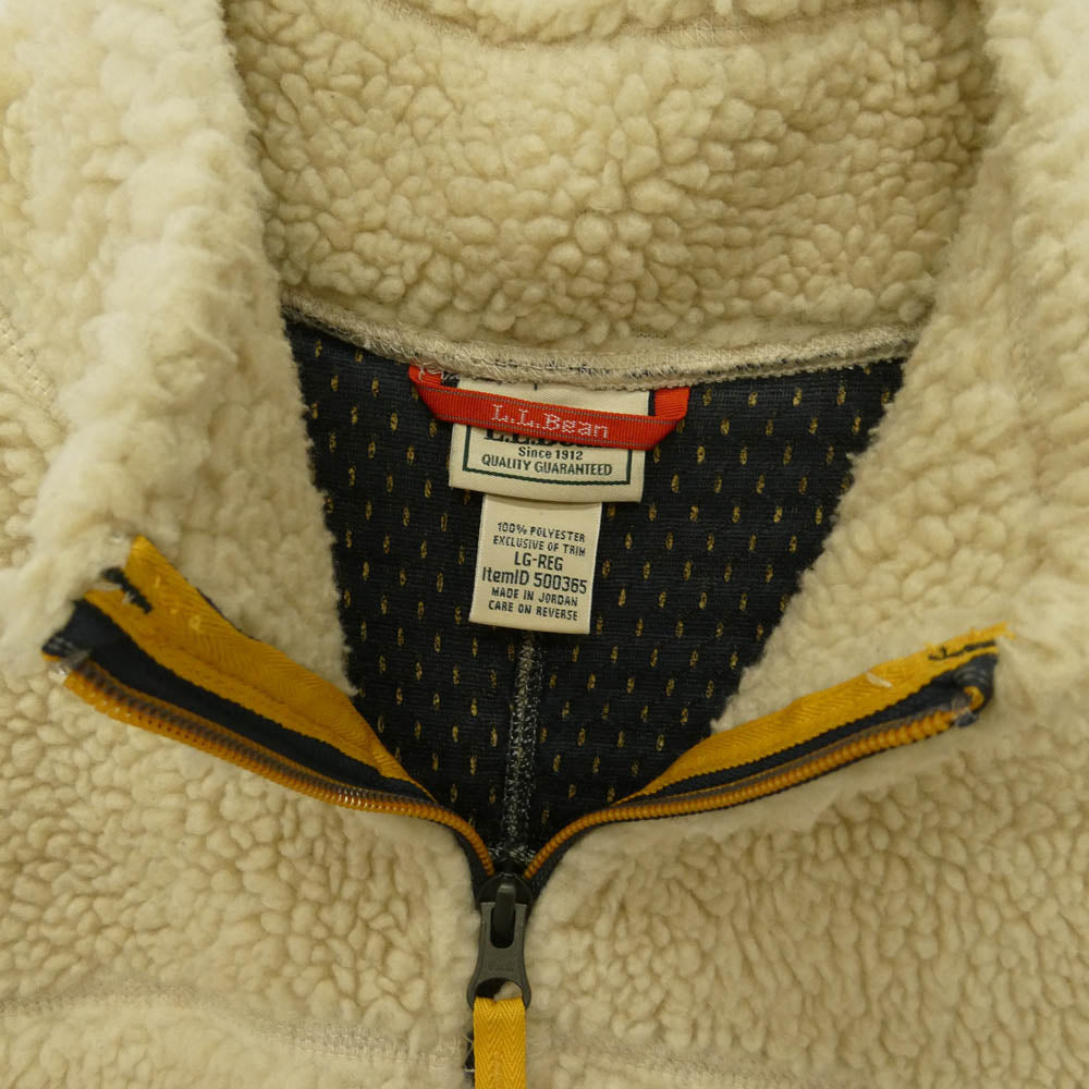 L.L.Bean エルエルビーン Mountain Pile Fleece Jacket マウンテン パイル フリース ジャケット ベージュ系【中古】