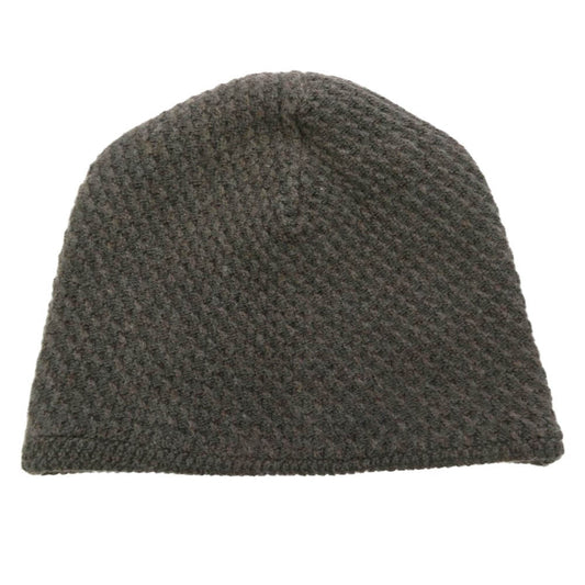 DEVOA デヴォア TK-KC22 Knit Cap Merino Wool Cotton Cashmere カシミア混 メルトンウール コットン ニットキャップ チャコール系【新古品】【未使用】【中古】