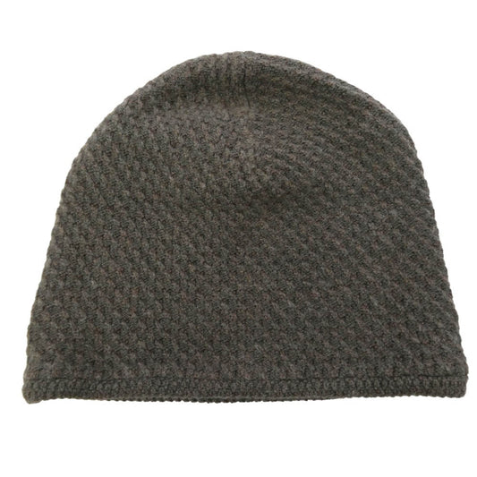 DEVOA デヴォア TK-KC22 Knit Cap Merino Wool Cotton Cashmere カシミア混 メルトンウール コットン ニットキャップ チャコール系【新古品】【未使用】【中古】