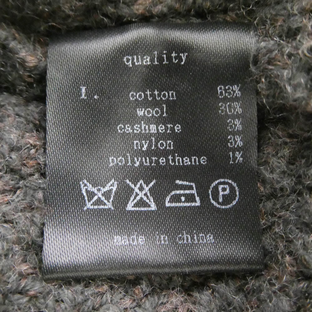 DEVOA デヴォア TK-KC22 Knit Cap Merino Wool Cotton Cashmere カシミア混 メルトンウール コットン ニットキャップ チャコール系【新古品】【未使用】【中古】