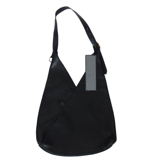 ポストプロダクション Hobo Bag Horse Wax ホーボーバッグ ホース ワックス レザー ショルダーバッグ ブラック系【中古】