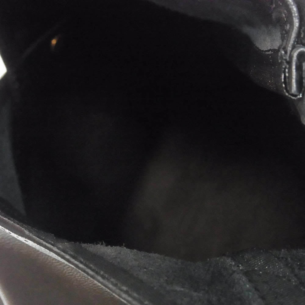 ポストプロダクション Hobo Bag Horse Wax ホーボーバッグ ホース ワックス レザー ショルダーバッグ ブラック系【中古】