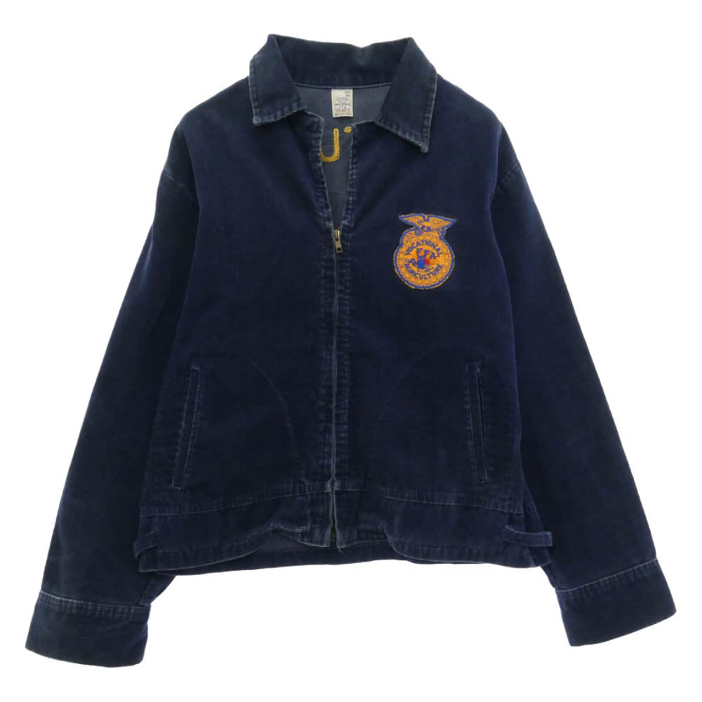 ヴィンテージ 70s ffa jacket ファーマーズ ジャケット ネイビー系 46【中古】