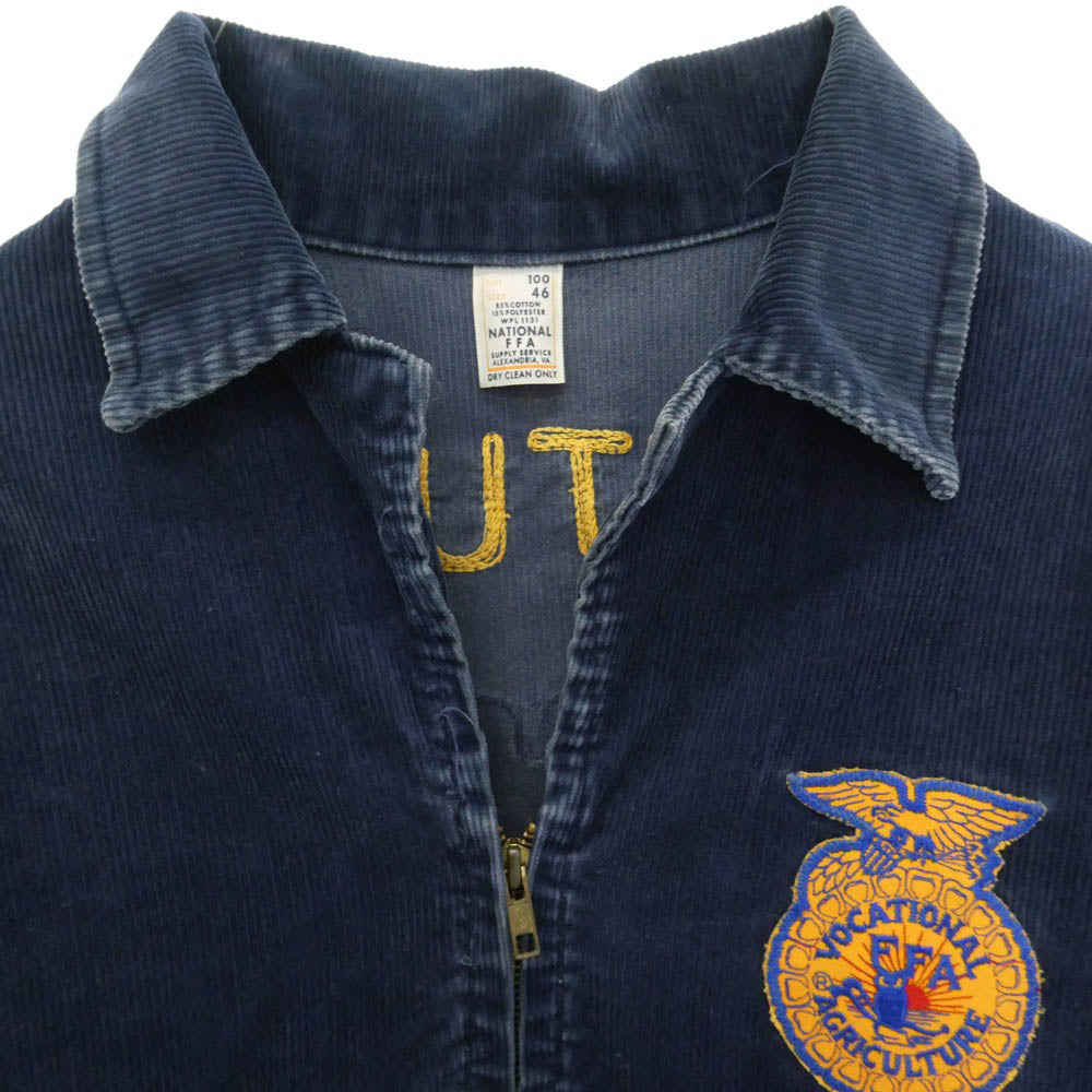 ヴィンテージ 70s ffa jacket ファーマーズ ジャケット ネイビー系 46【中古】