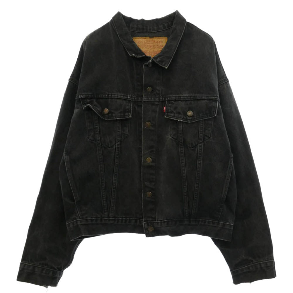 Levi's リーバイス オリジナル 90s 70598 ブラックデニム ジャケット ブラック系 L【中古】