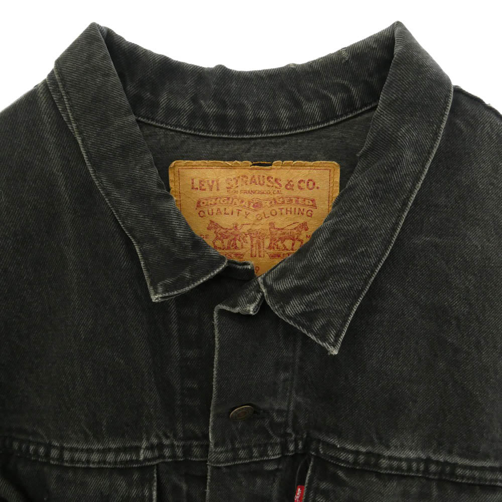 Levi's リーバイス オリジナル 90s 70598 ブラックデニム ジャケット ブラック系 L【中古】