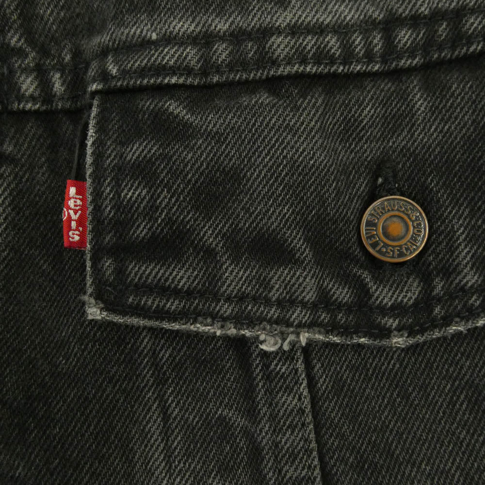 Levi's リーバイス オリジナル 90s 70598 ブラックデニム ジャケット ブラック系 L【中古】