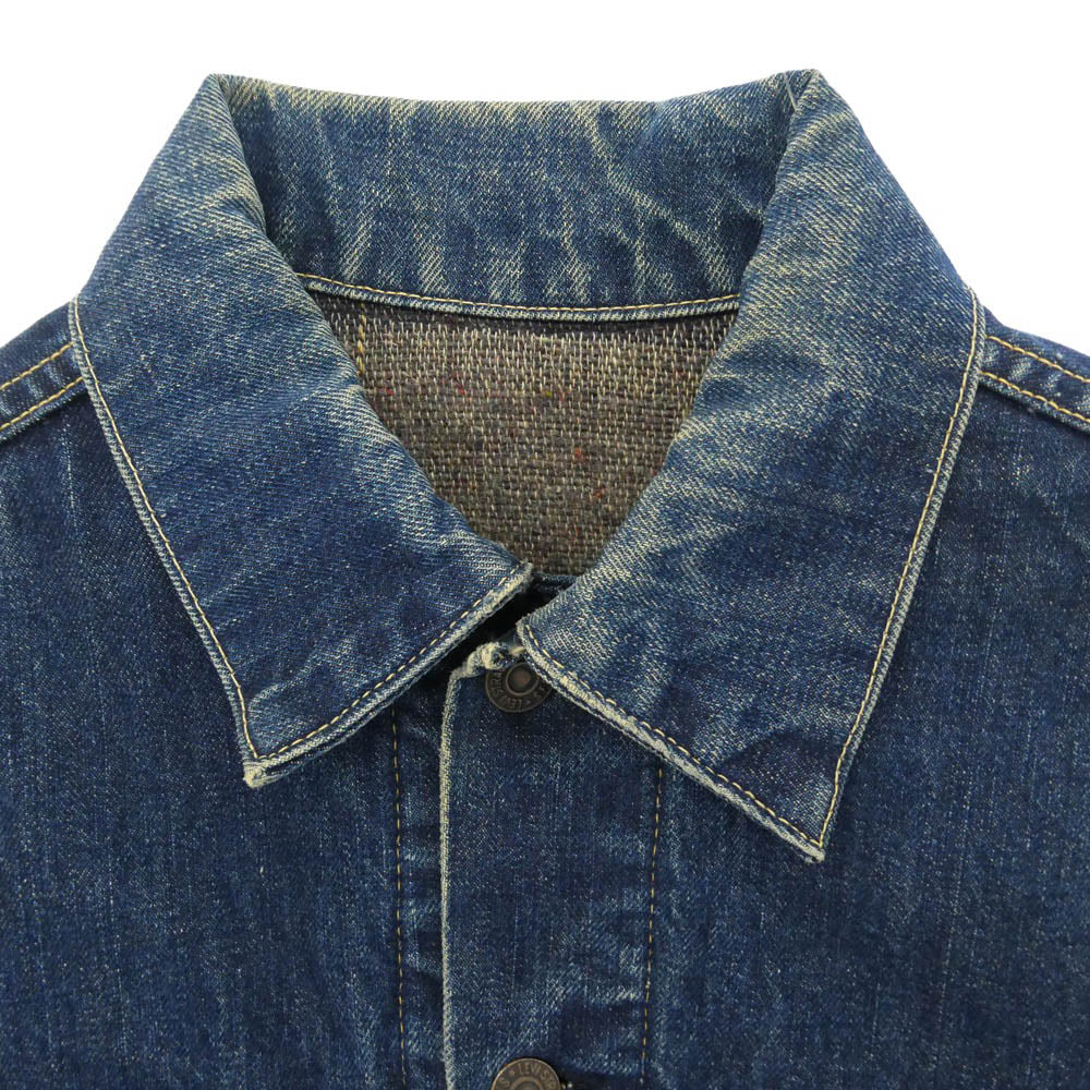 Levi's リーバイス ヴィンテージ オリジナル 60s 559 BIGE ブランケット ボタン裏刻印O デニムジャケット インディゴブルー系 サイズ表記なし【中古】