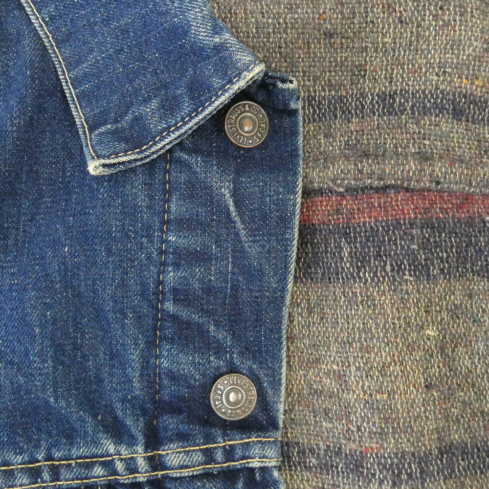 Levi's リーバイス ヴィンテージ オリジナル 60s 559 BIGE ブランケット ボタン裏刻印O デニムジャケット インディゴブルー系 サイズ表記なし【中古】