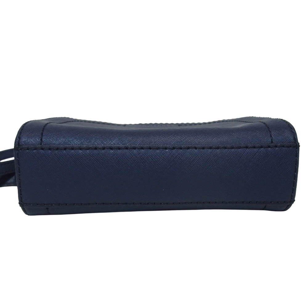 MARC JACOBS マークジェイコブス M0011341 PLAYBACK プレイバック レザー ショルダーバッグ ネイビー系【中古】