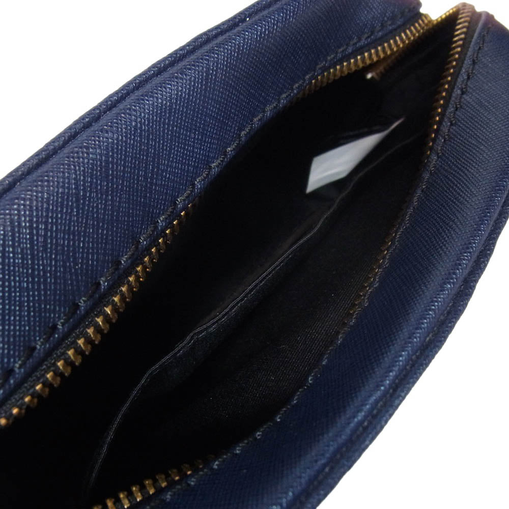 MARC JACOBS マークジェイコブス M0011341 PLAYBACK プレイバック レザー ショルダーバッグ ネイビー系【中古】