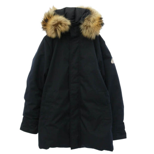 Pyrenex ピレネックス HM0050 ANNECY FUR アヌシー ファー付き ダウン ジャケット ブラック系 S【中古】