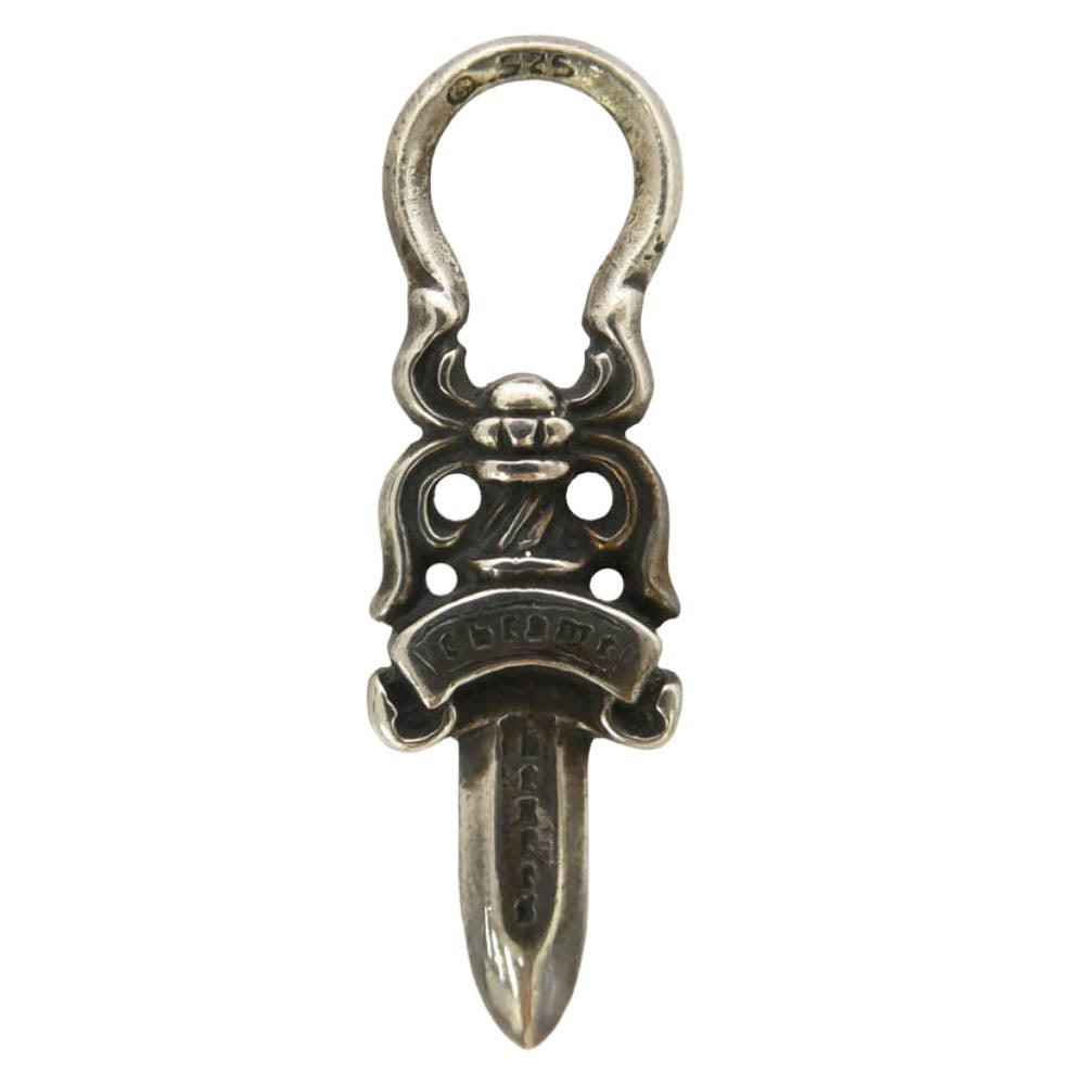 CHROME HEARTS クロムハーツ（原本無） WAVE CROSS BALL ウェーブ クロスボールボタン レザー ウォレット 長財布 ブラック系 シルバー系【中古】