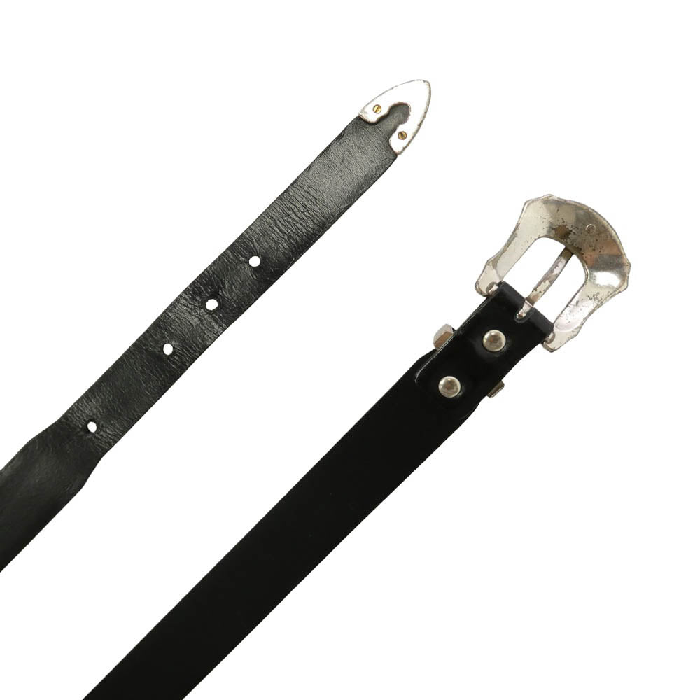 TOGA トーガ VIRILIS Metal buckle belt ヴィリリース メタル バックル レザー ベルト ブラック系【中古】
