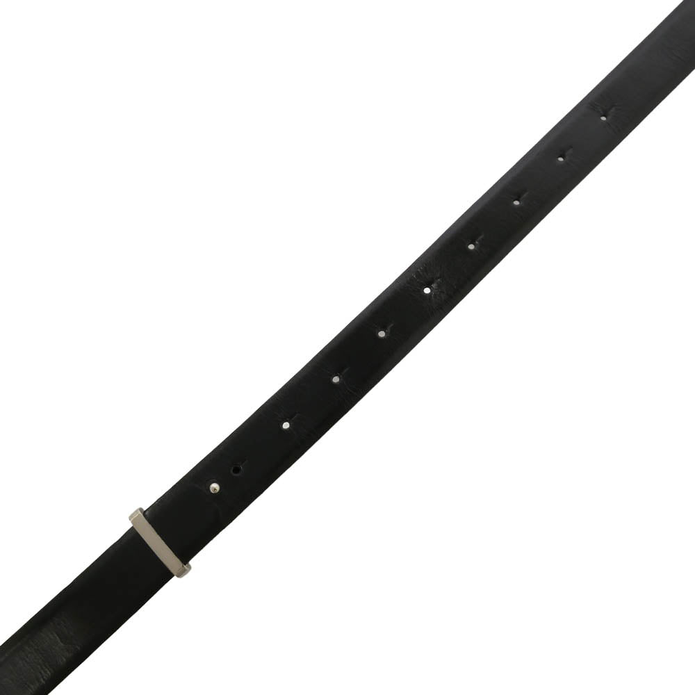 TOGA トーガ VIRILIS Metal buckle belt ヴィリリース メタル バックル レザー ベルト ブラック系【中古】