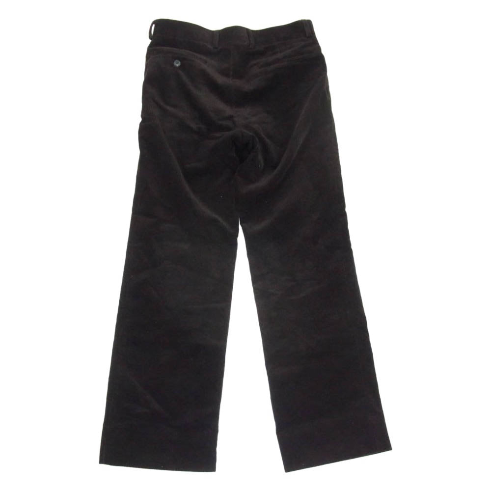 COMOLI コモリ 23AW Y03-03020 コーデュロイ パイプドステム パンツ ブラック系 2【中古】