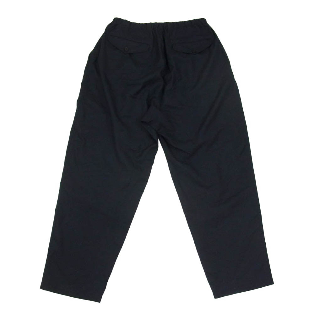 COMOLI コモリ 21AW U03-03003 ウールフラノ ドローストリング パンツ ブラック系 1【中古】