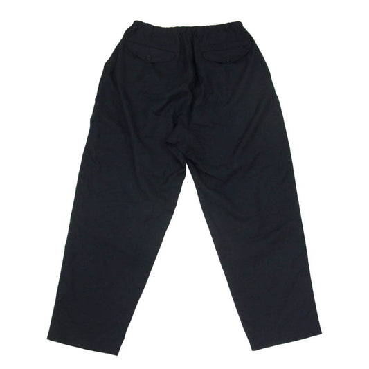 COMOLI コモリ 21AW U03-03003 ウールフラノ ドローストリング パンツ ブラック系 1【中古】