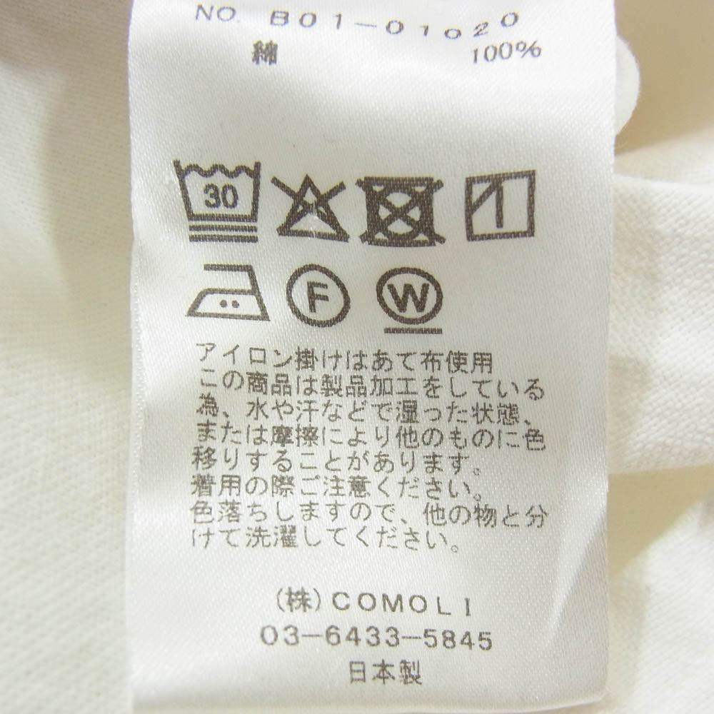 COMOLI コモリ 25SS B01-01020 ホワイトジャケット コットン テーラードジャケット ホワイト系 ３【中古】