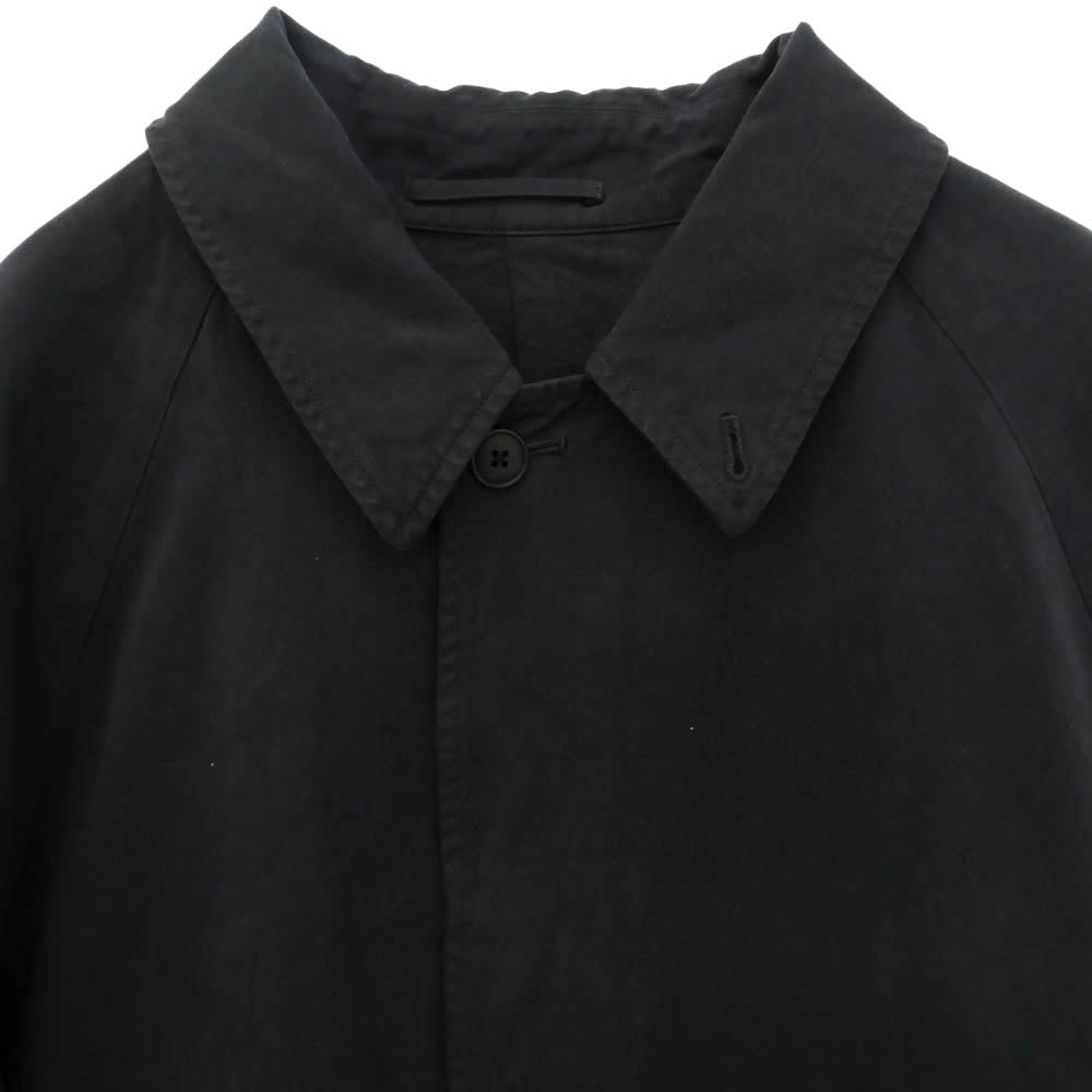 COMOLI コモリ 24AW A03-04001 製品染め BAL COLLAR COAT バルカラー コート ブラック系 3【中古】