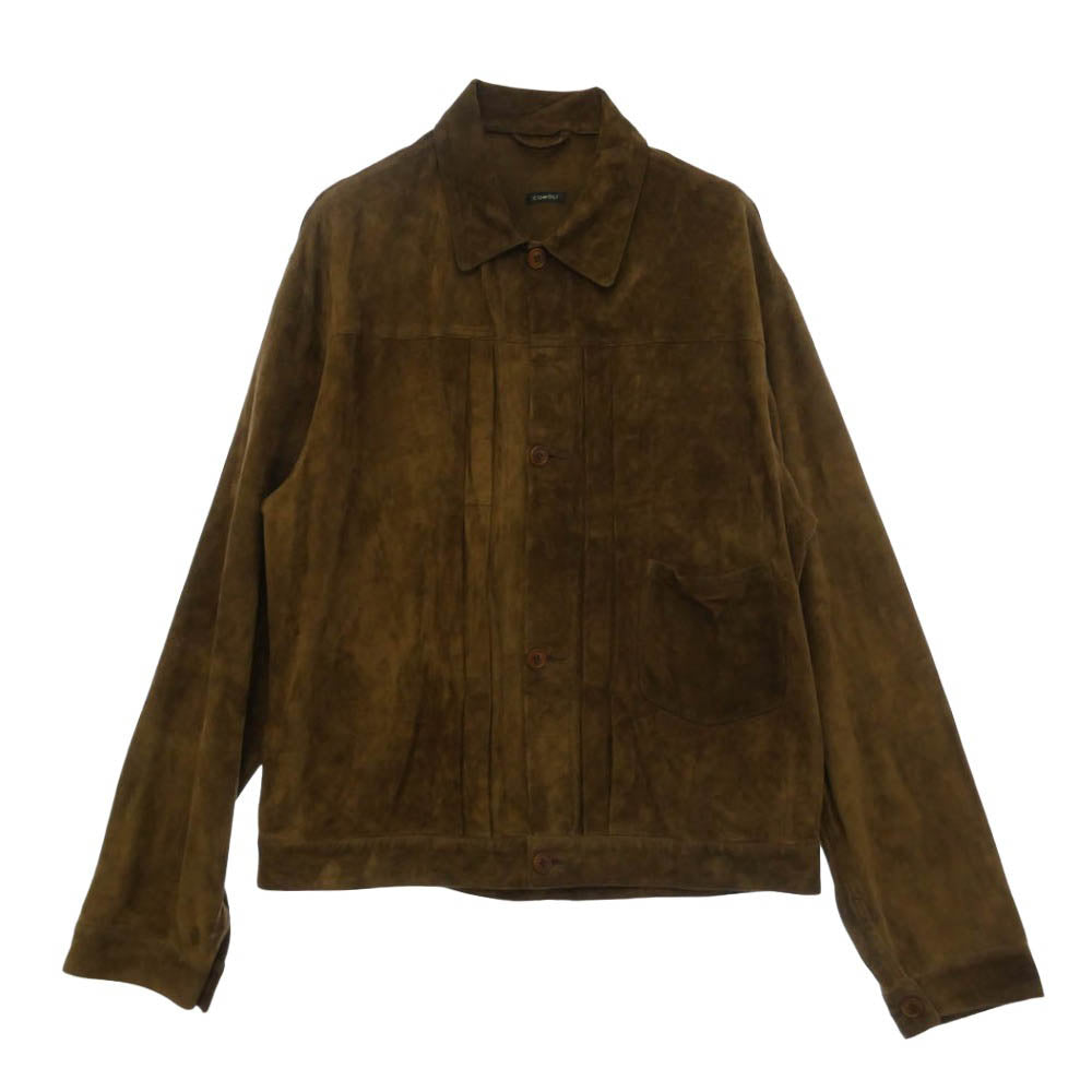 COMOLI コモリ 26SS DO1-01021 TYPE-1st シープスエード ラムレザー ブルゾン ジャケット ブラウン系 4【中古】