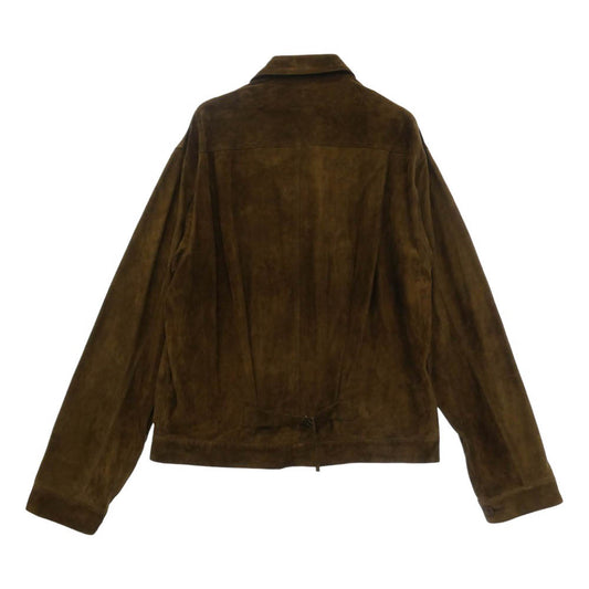 COMOLI コモリ 26SS DO1-01021 TYPE-1st シープスエード ラムレザー ブルゾン ジャケット ブラウン系 4【中古】