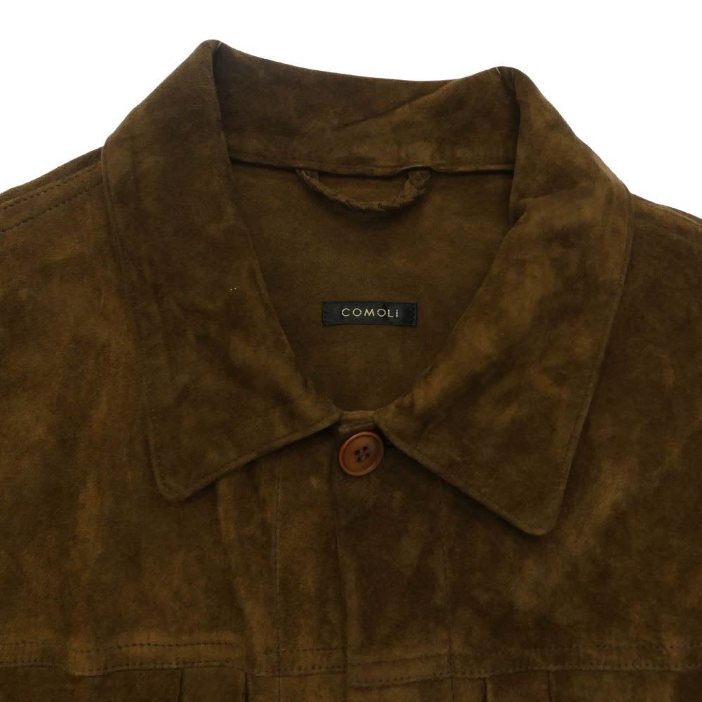 COMOLI コモリ 26SS DO1-01021 TYPE-1st シープスエード ラムレザー ブルゾン ジャケット ブラウン系 4【中古】